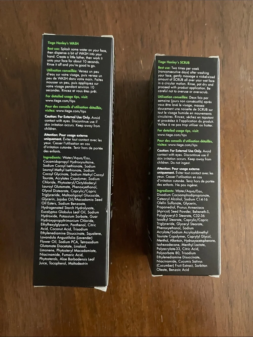 Tiege Hanley Daily Wash & Exfoliating Scrub Duo - new in boxes